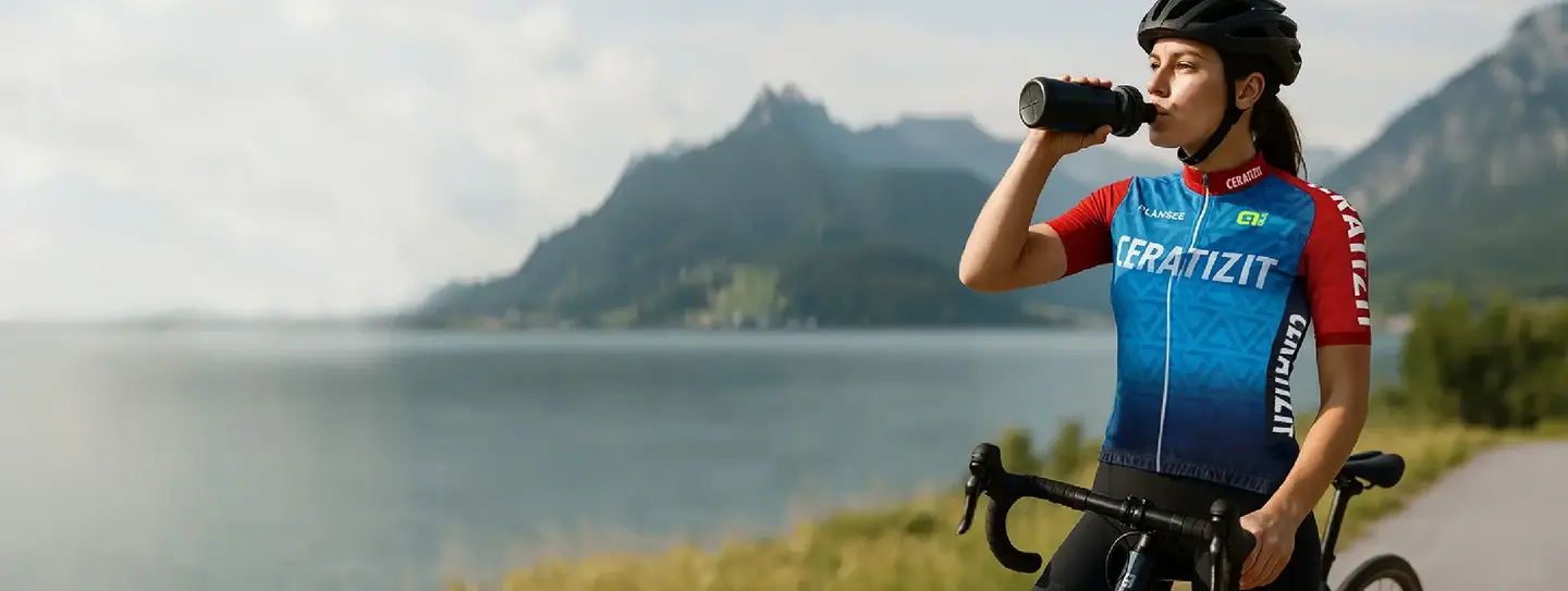 Tennis gear displayed on a court background